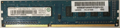 4GB 1Rx8 PC3L-12800U-11-12-A1 Ramaxel