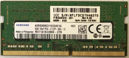 8GB 1Rx8 PC4-2133P-SA0-10 Samsung