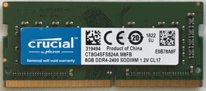 8GB 1Rx8 PC4-2400 Crucial