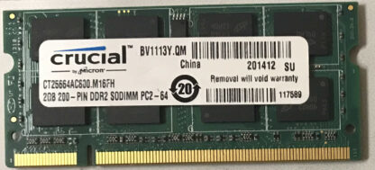 2GB 2Rx8 PC2-6400S Crucial